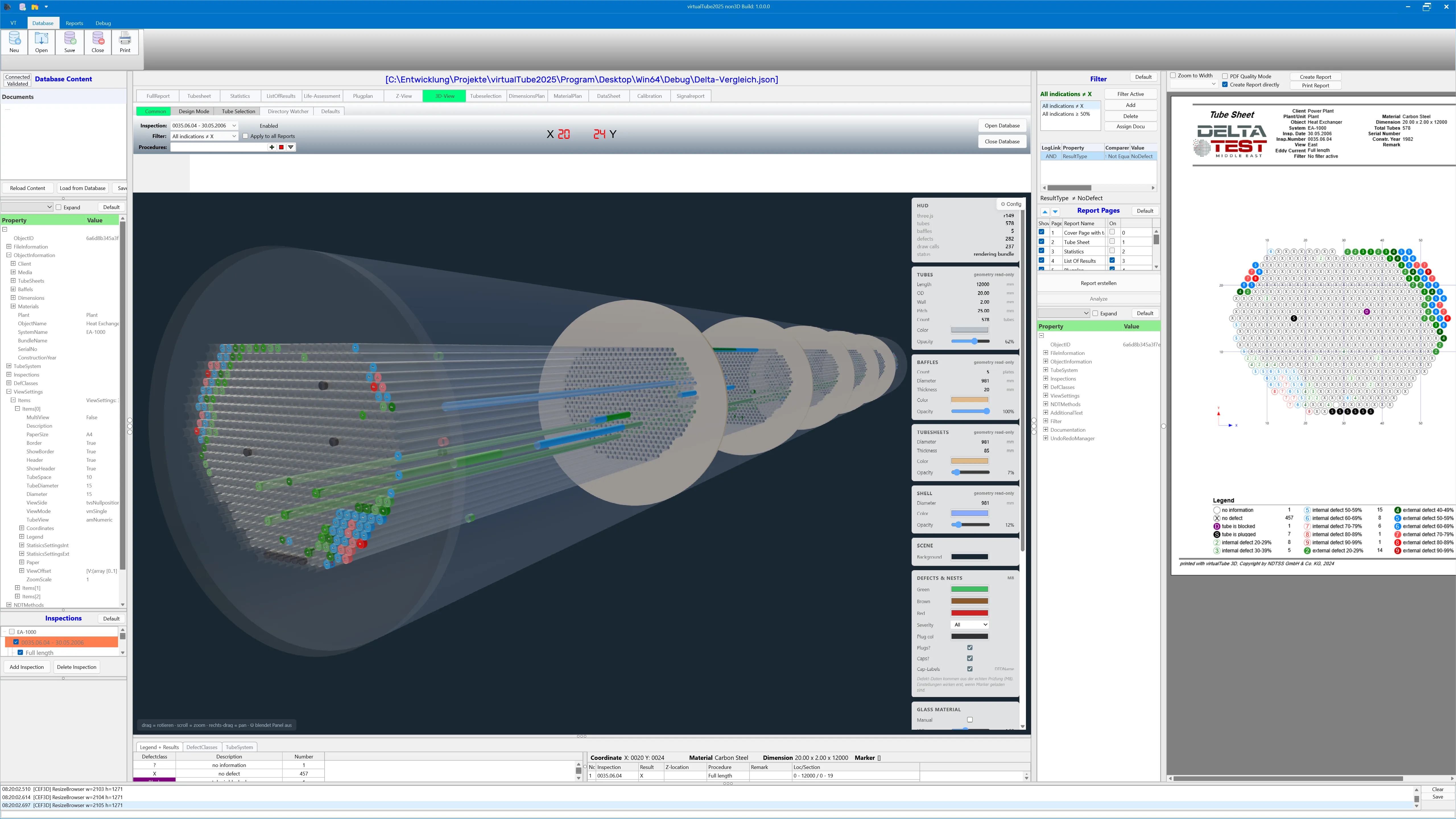 virtualOne 3D heat exchanger visualization