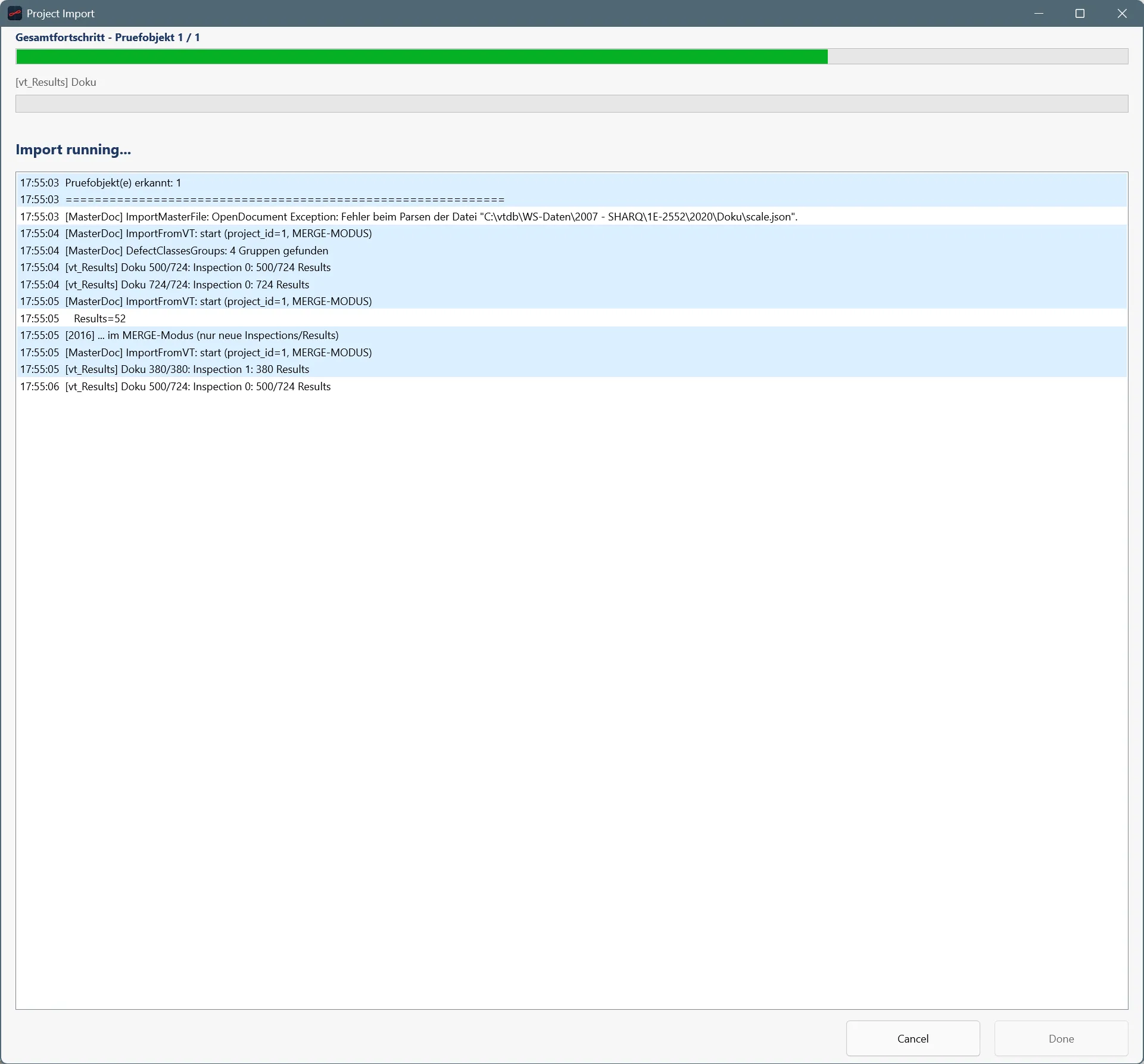virtualView import detail