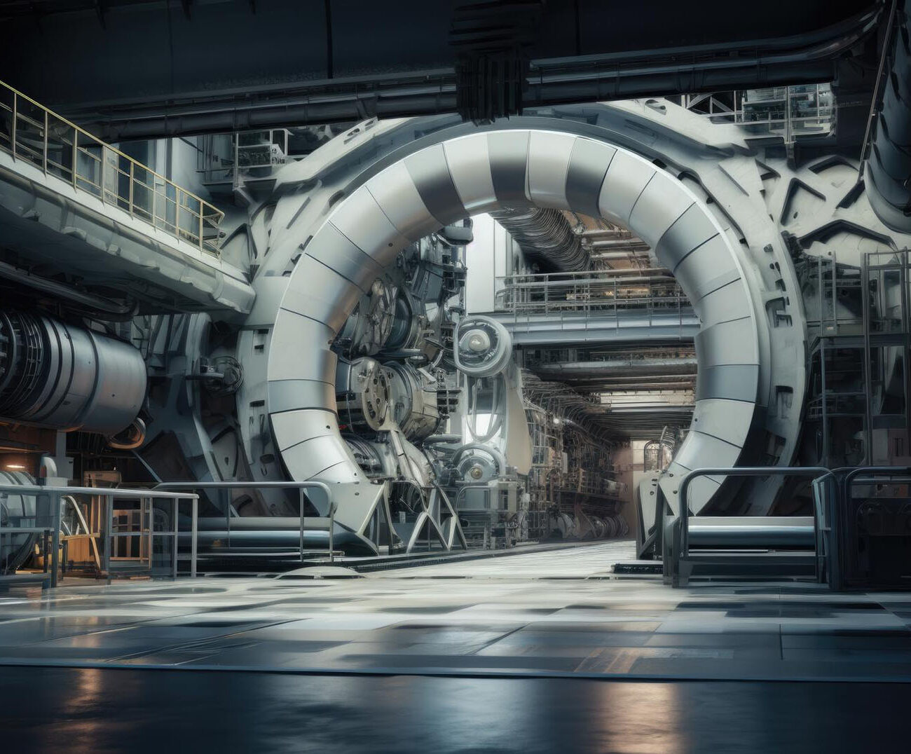 Petrochemical plant interior — typical NDT inspection environment