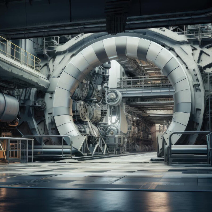 Petrochemical plant interior — typical NDT inspection environment